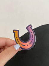 Load image into Gallery viewer, Rainbow Horseshoe Sticker