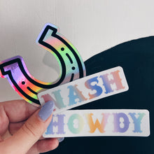 Load image into Gallery viewer, Holographic Horseshoe Sticker