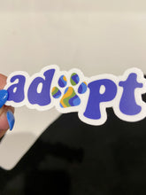Load image into Gallery viewer, Dog Paw Adoption Sticker