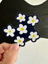 Load image into Gallery viewer, Retro Blue and White Daisies Sticker