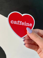 Load image into Gallery viewer, Caffeine Heart Sticker