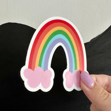 Load image into Gallery viewer, Rainbow with Pink Clouds Sticker