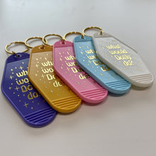 Load image into Gallery viewer, Dolly Retro Motel Keychain