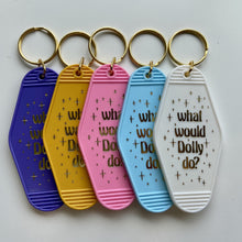 Load image into Gallery viewer, Dolly Retro Motel Keychain