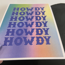 Load image into Gallery viewer, Howdy Rainbow Art Print