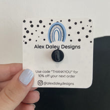 Load image into Gallery viewer, Retro Daisies Acrylic Pin, Green and Yellow