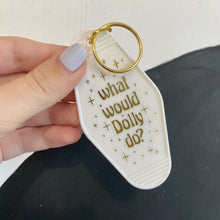 Load image into Gallery viewer, Dolly Retro Motel Keychain