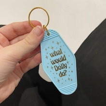Load image into Gallery viewer, Dolly Retro Motel Keychain