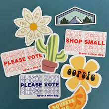 Load image into Gallery viewer, Please Vote Sticker - Red