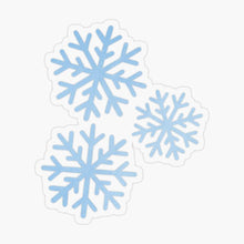 Load image into Gallery viewer, Watercolor Snowflakes Sticker