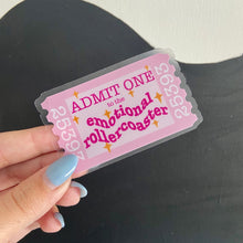 Load image into Gallery viewer, Emotional Rollercoaster Ticket Sticker