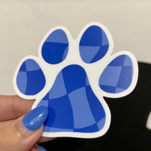 Load image into Gallery viewer, Dog Paw Checkerboard Sticker