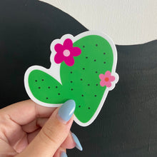 Load image into Gallery viewer, Blooming Prickly Pear Cactus Sticker