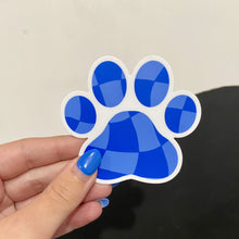 Load image into Gallery viewer, Cat Paw Checkerboard Sticker