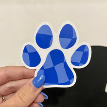 Load image into Gallery viewer, Dog Paw Checkerboard Sticker