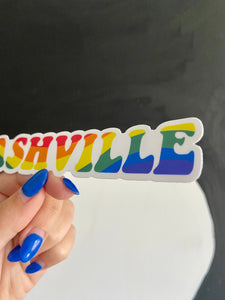Nashville Rainbow Sticker