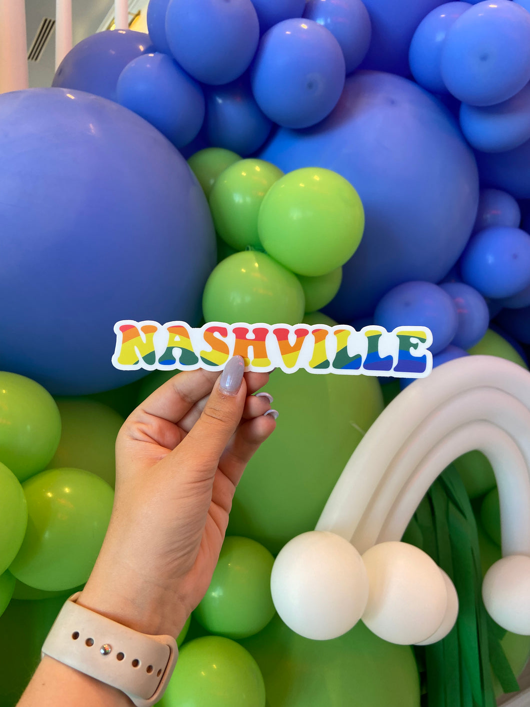 Nashville Rainbow Sticker