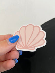 Pink Seashell Sticker