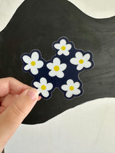 Load image into Gallery viewer, Retro Blue and White Daisies Sticker
