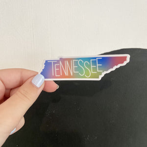 Rainbow Tennessee Sticker