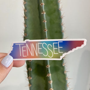Rainbow Tennessee Sticker