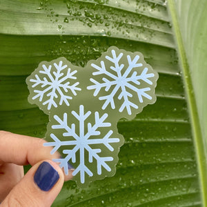 Watercolor Snowflakes Sticker