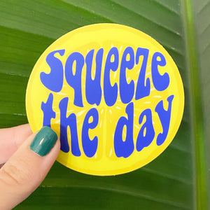 Squeeze the Day Lemon Sticker