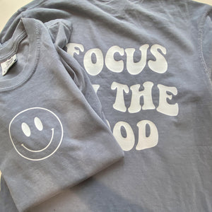 Focus on the Good Comfort Colors Long Sleeve Tee